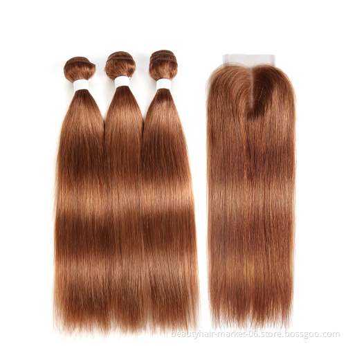 Wholesale Mink Brazilian Human Hair Weave Bundles with Closure Raw Mink Indian Human Hair Extension Virgin Cuticle Aligned Hair